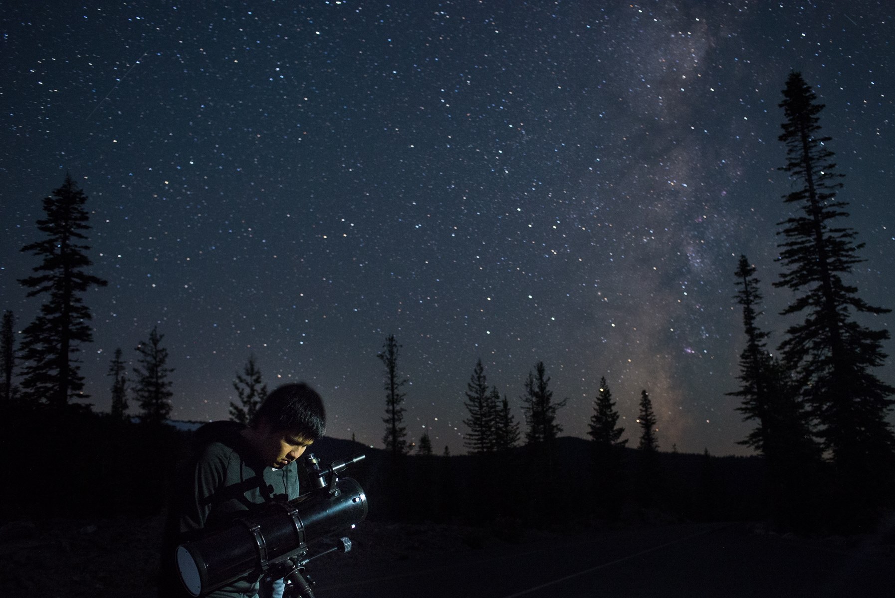 Stargazing at Lassen Volcanic National Park, California