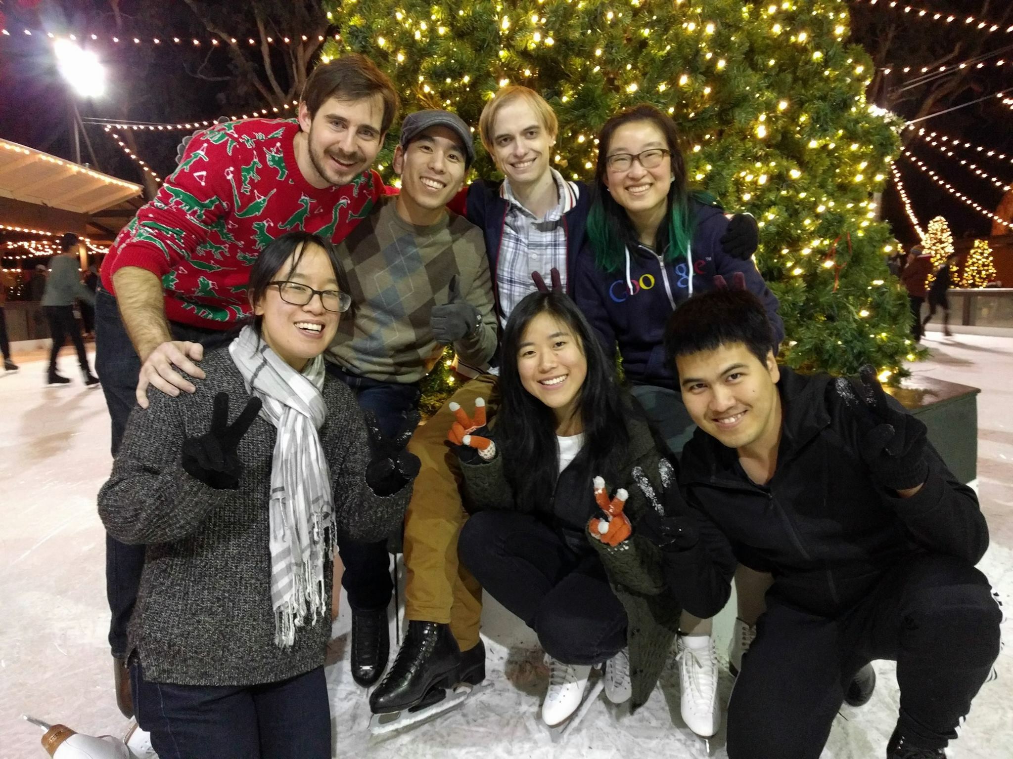 Ice skating at Winter Lodge, Palo Alto, CA